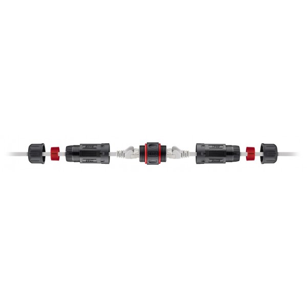 GOOBAY αδιάβροχος σύνδεσμος RJ45 Cat.6 79566, IP68, μαύρο GOOBAY αδιάβροχος σύνδεσμος RJ45 Cat.6 79566, IP68, μαύρο