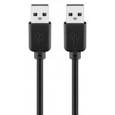 GOOBAY καλώδιο USB 2.0 Type A 93594, copper, 3m, μαύρο
