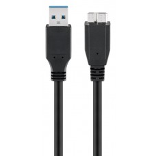 GOOBAY καλώδιο USB 3.0 σε USB 3.0 micro Τype B 95026, 1.8m, μαύρο
