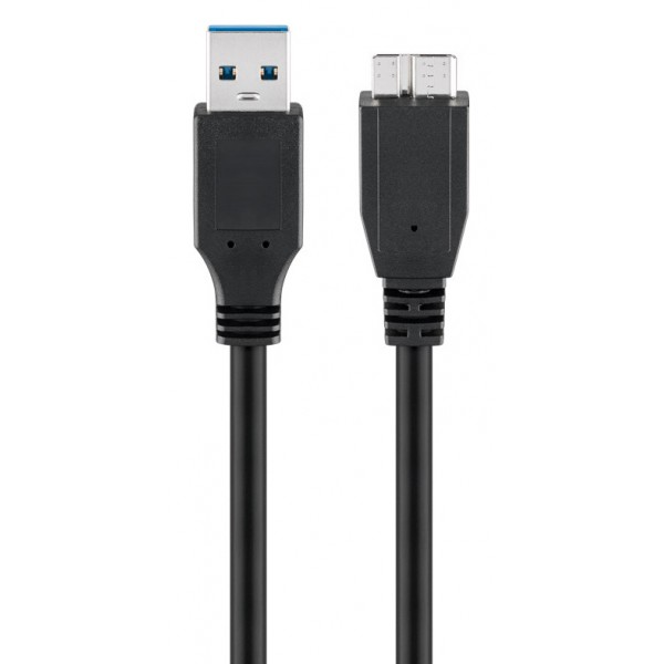 GOOBAY καλώδιο USB 3.0 σε USB 3.0 micro Τype B 95026, 1.8m, μαύρο GOOBAY καλώδιο USB 3.0 σε USB 3.0 micro Τype B 95026, 1.8m, μαύρο