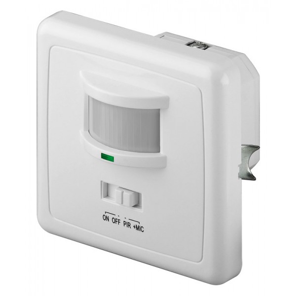 GOOBAY επιτοίχιος αισθητήρας κίνησης και ήχου 95171, 160°, 9m, λευκό
