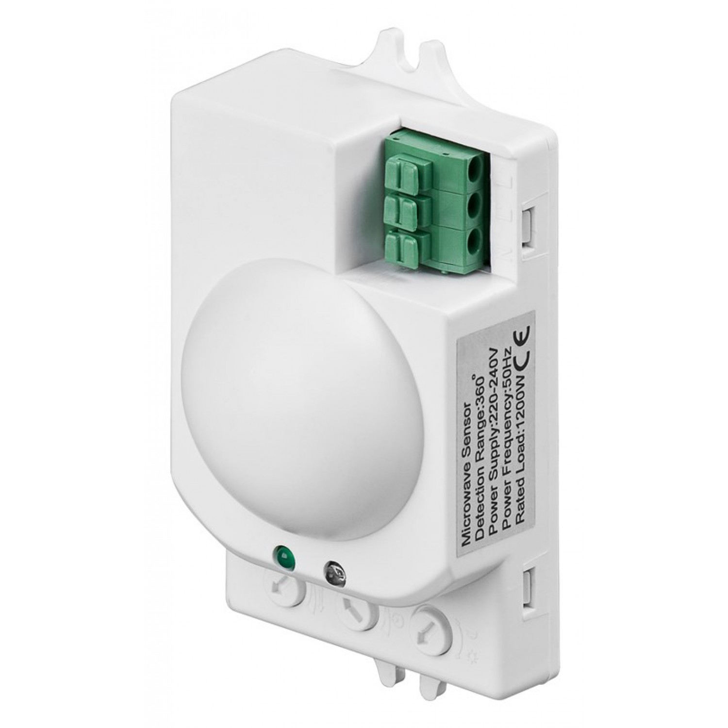 GOOBAY Microwave ανιχνευτής κίνησης 96011, εσωτ. χρήση, 360° 8m, λευκό GOOBAY Microwave ανιχνευτής κίνησης 96011, εσωτ. χρήση, 360° 8m, λευκό