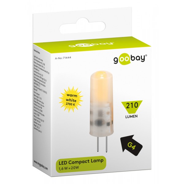 GOOBAY LED λάμπα 71444, G4, 1.6W, 2700K