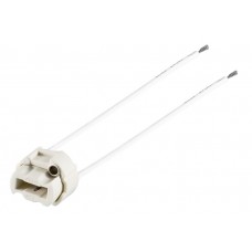 GOOBAY ντουί λάμπας G9 με καλώδια 9181, 250V/500W, κεραμικό, λευκό