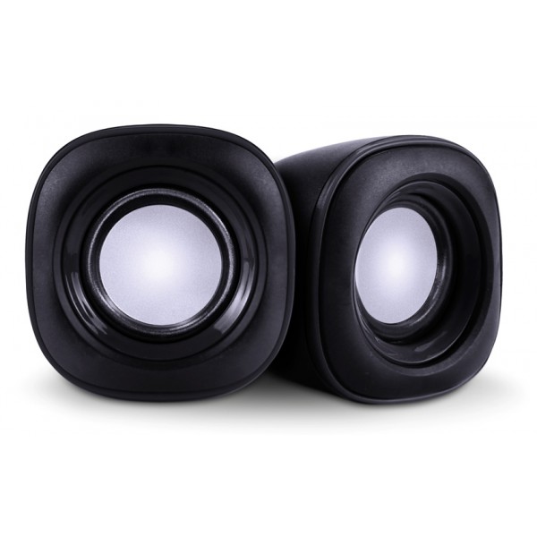 POWERTECH ηχεία Essential sound PT-844, 2x 3W, 3.5mm, μαύρα POWERTECH ηχεία Essential sound PT-844, 2x 3W, 3.5mm, μαύρα