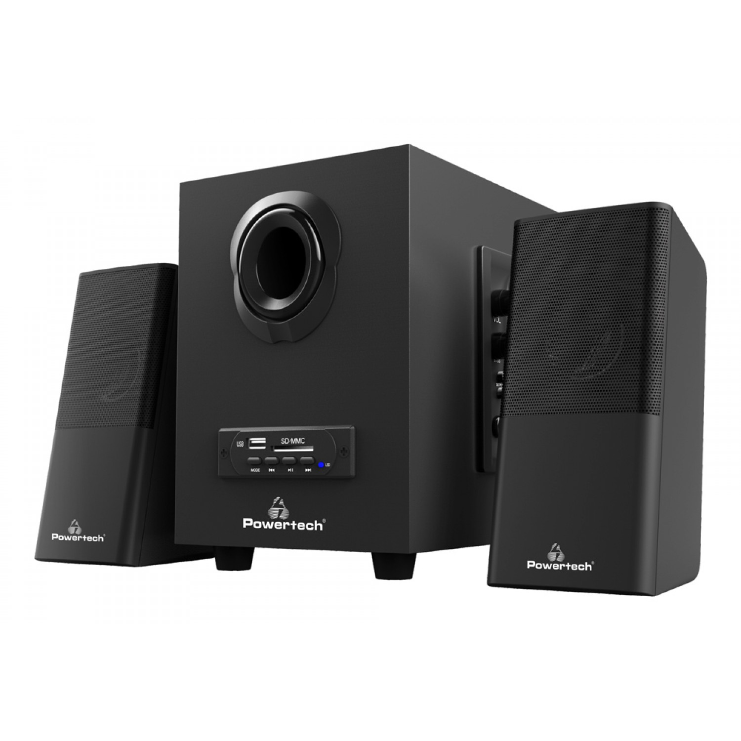 POWERTECH ηχεία Premium sound PT-846, 16W, USB/SD/FM/BT, remote, μαύρα POWERTECH ηχεία Premium sound PT-846, 16W, USB/SD/FM/BT, remote, μαύρα
