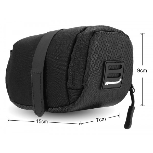 WOZINSKY τσαντάκι σέλας ποδηλάτου WBB8BK, 0.6l, μαύρο