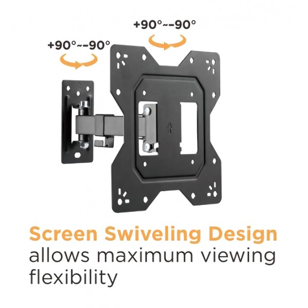 BRATECK επιτοίχια βάση LPA68-221 για τηλεόραση 23-43", full motion, 30kg