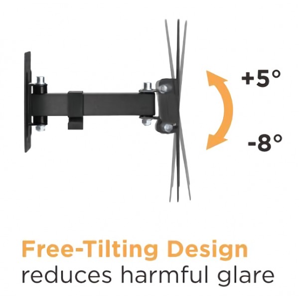 BRATECK επιτοίχια βάση LPA68-221 για τηλεόραση 23-43", full motion, 30kg