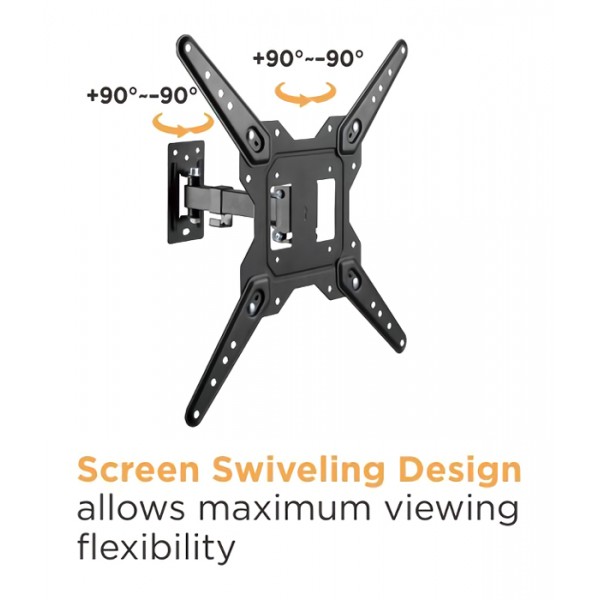 BRATECK επιτοίχια βάση LPA68-441 για τηλεόραση 23-55", full motion, 30kg BRATECK επιτοίχια βάση LPA68-441 για τηλεόραση 23-55", full motion, 30kg