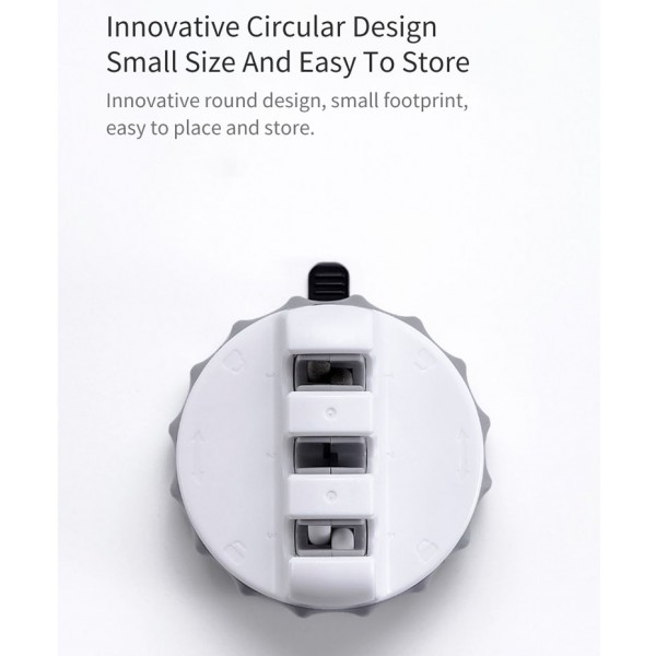 MIJIA ακονιστήρι μαχαιριών 3038068, με βεντούζα, 3 επιπέδων, λευκό-γκρι