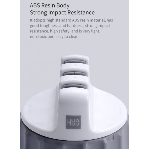 MIJIA ακονιστήρι μαχαιριών 3038068, με βεντούζα, 3 επιπέδων, λευκό-γκρι