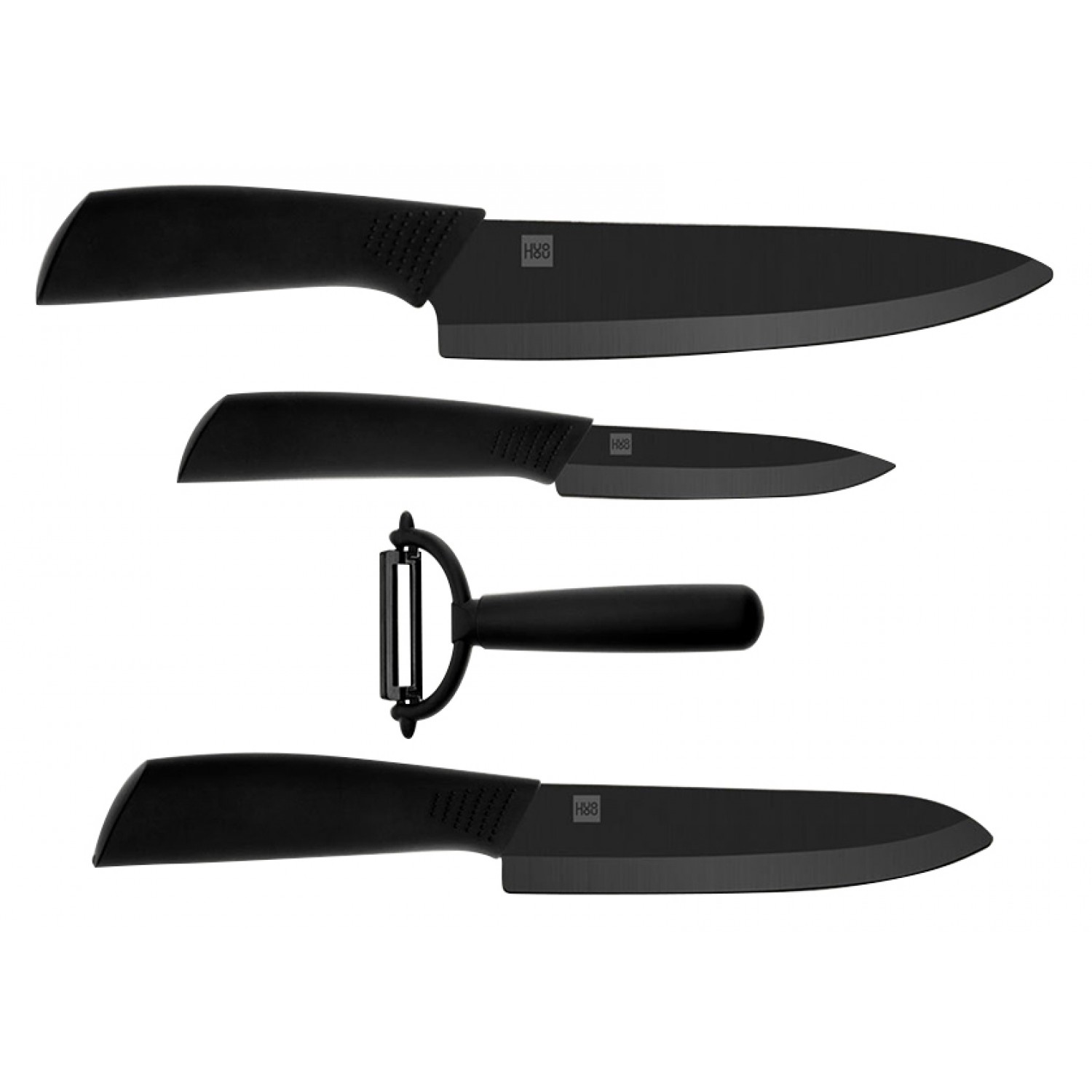 MIJIA σετ 4 μαχαιριών HU0010, κεραμικά, μαύρο MIJIA σετ 4 μαχαιριών HU0010, κεραμικά, μαύρο