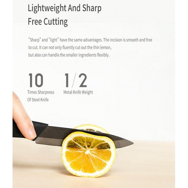 MIJIA σετ 4 μαχαιριών HU0010, κεραμικά, μαύρο MIJIA σετ 4 μαχαιριών HU0010, κεραμικά, μαύρο