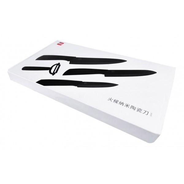 MIJIA σετ 4 μαχαιριών HU0010, κεραμικά, μαύρο MIJIA σετ 4 μαχαιριών HU0010, κεραμικά, μαύρο