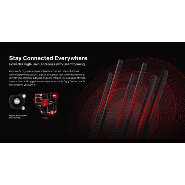 MERCUSYS Gigabit Router MR50G, WiFi 1900Mbps AC1900, Dual Band, Ver. 1.0 MERCUSYS Gigabit Router MR50G, WiFi 1900Mbps AC1900, Dual Band, Ver. 1.0