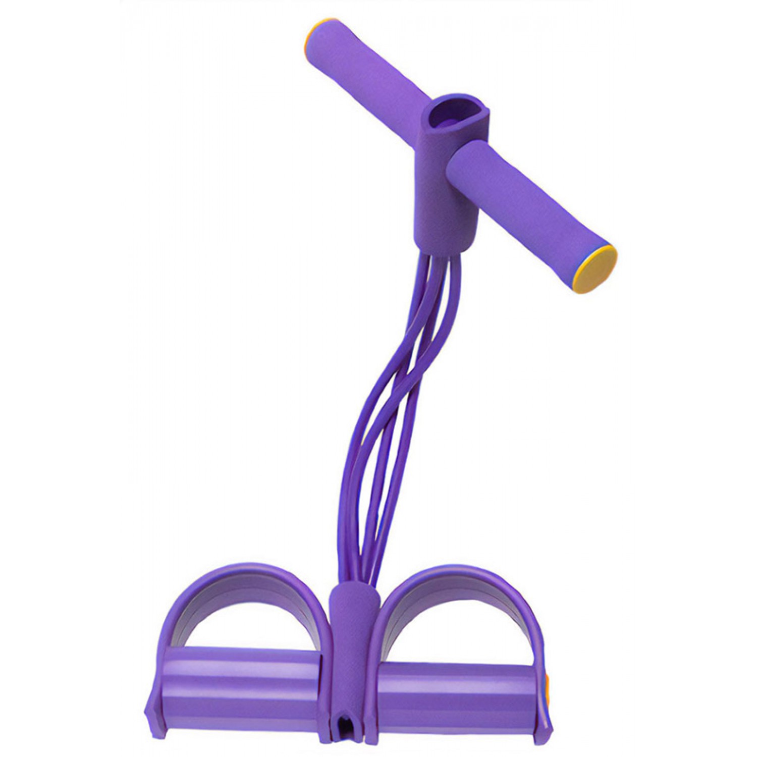 Σύστημα εκγύμνασης με λάστιχα αντίστασης GYM-0003, με λαβές, Φ8, μωβ