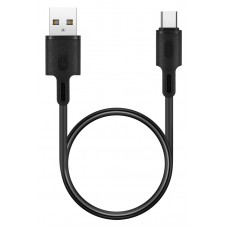 ROCKROSE καλώδιο USB σε USB Type-C Beta AC Mini, 2.4A 12W, 30cm, μαύρο