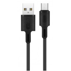 ROCKROSE καλώδιο USB σε Micro USB Beta AM, 2.4A 12W, 1m, μαύρο