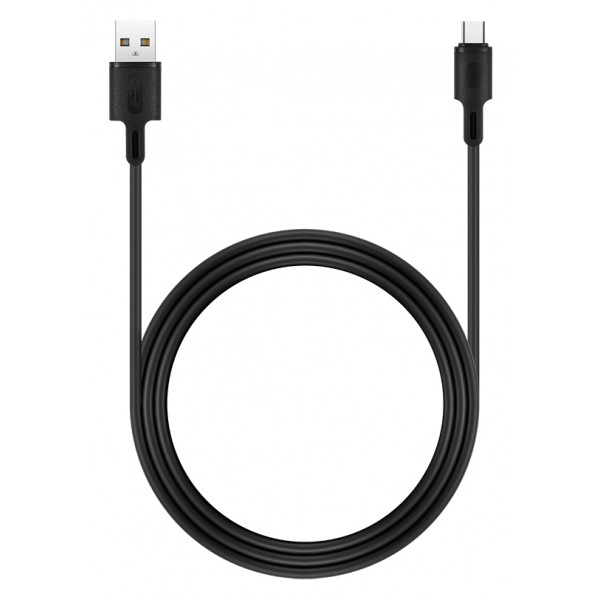 ROCKROSE καλώδιο USB σε USB Type-C Beta AC, 2.4A 12W, 1m, μαύρο