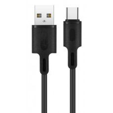 ROCKROSE καλώδιο USB σε USB Type-C Beta AC, 2.4A 12W, 1m, μαύρο