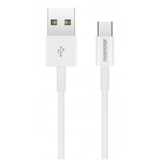 ROCKROSE καλώδιο USB σε Micro USB Zeta AM, 2.4A 12W, 1m, λευκό