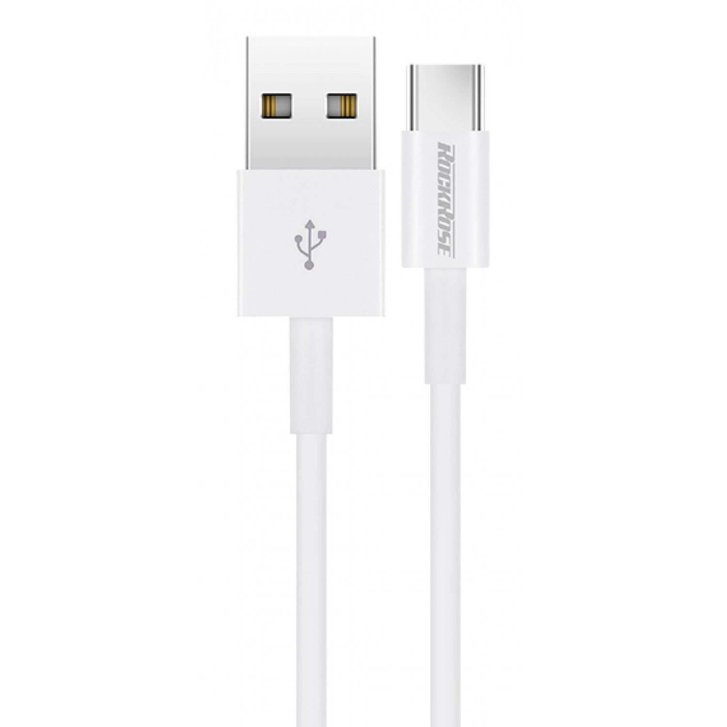 ROCKROSE καλώδιο USB σε USB Type-C Zeta AC, 2.4A 12W, 1m, λευκό ROCKROSE καλώδιο USB σε USB Type-C Zeta AC, 2.4A 12W, 1m, λευκό