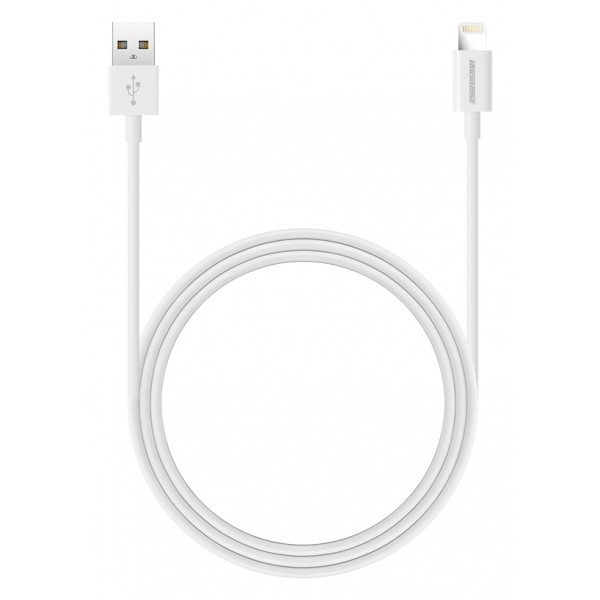 ROCKROSE καλώδιο USB σε Lightning Zeta AL, 2.4A 12W, 1m, λευκό ROCKROSE καλώδιο USB σε Lightning Zeta AL, 2.4A 12W, 1m, λευκό