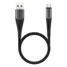 ROCKROSE καλώδιο USB σε Micro USB Diesel AM Mini, 2.4A 12W, 30cm, μαύρο