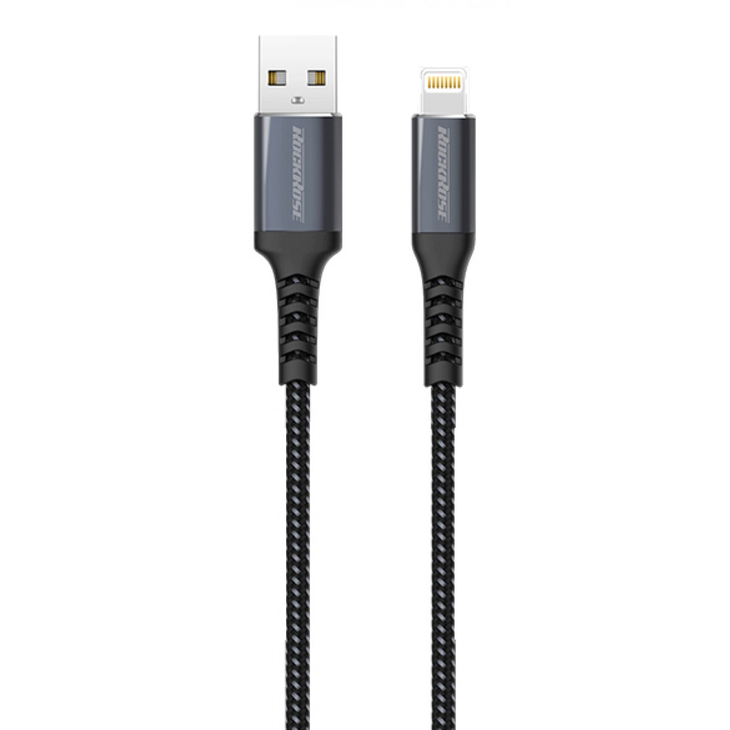 ROCKROSE καλώδιο USB σε Lightning Powerline AL, 2.4A 12W, 1m, μαύρο-μπλε ROCKROSE καλώδιο USB σε Lightning Powerline AL, 2.4A 12W, 1m, μαύρο-μπλε