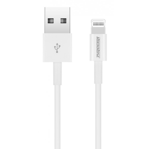 ROCKROSE καλώδιο USB σε Lightning IVORY AL, 2.4A 12W, MFi, 1m, λευκό ROCKROSE καλώδιο USB σε Lightning IVORY AL, 2.4A 12W, MFi, 1m, λευκό