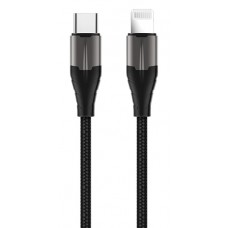 ROCKROSE καλώδιο Type-C σε Lightning Knight CL, 18W, MFi, 1m, μαύρο-γκρι