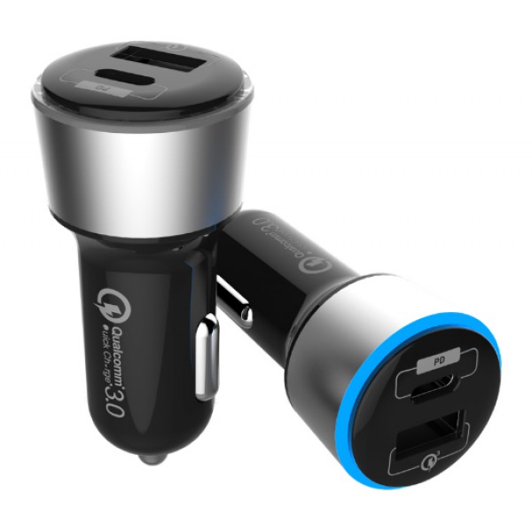 ROCKROSE φορτιστής αυτοκινήτου Ranger PQ, 2x USB, 36W, 3A, μαύρος ROCKROSE φορτιστής αυτοκινήτου Ranger PQ, 2x USB, 36W, 3A, μαύρος