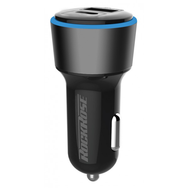 ROCKROSE φορτιστής αυτοκινήτου Ranger PQ, 2x USB, 36W, 3A, μαύρος ROCKROSE φορτιστής αυτοκινήτου Ranger PQ, 2x USB, 36W, 3A, μαύρος