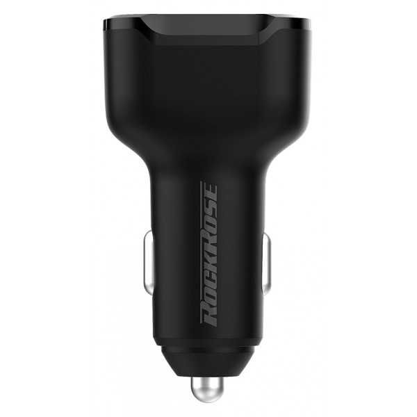 ROCKROSE φορτιστής αυτοκινήτου Ranger Q3, 3x USB, QC 30W, 3A, μαύρος ROCKROSE φορτιστής αυτοκινήτου Ranger Q3, 3x USB, QC 30W, 3A, μαύρος