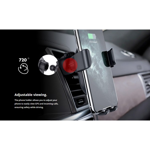 ROCKROSE ασύρματος φορτιστής & βάση αυτοκινήτου Gravity 10M, 10W, μαύρο ROCKROSE ασύρματος φορτιστής & βάση αυτοκινήτου Gravity 10M, 10W, μαύρο