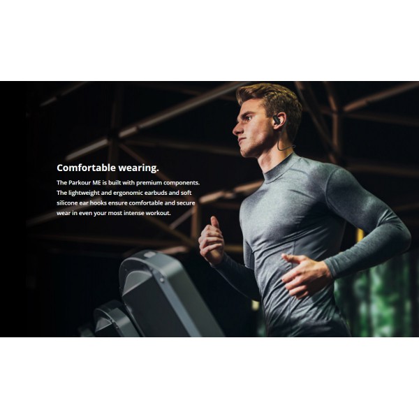 ROCKROSE bluetooth earphones Parkour ME, BT 5.0, 110mAh, μαύρο