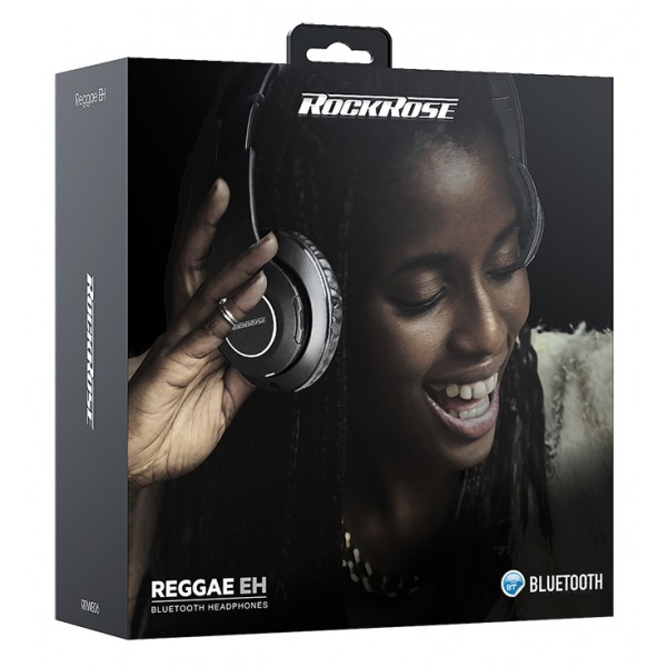 ROCKROSE headphones RRWE06, wireless & wired, BT 5.0, μαύρα
