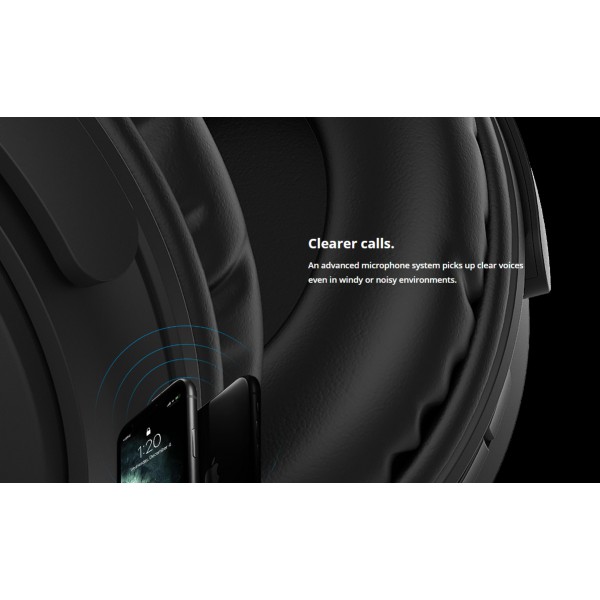 ROCKROSE headphones Reggae MH, wireless & wired, BT 5.0, μαύρα