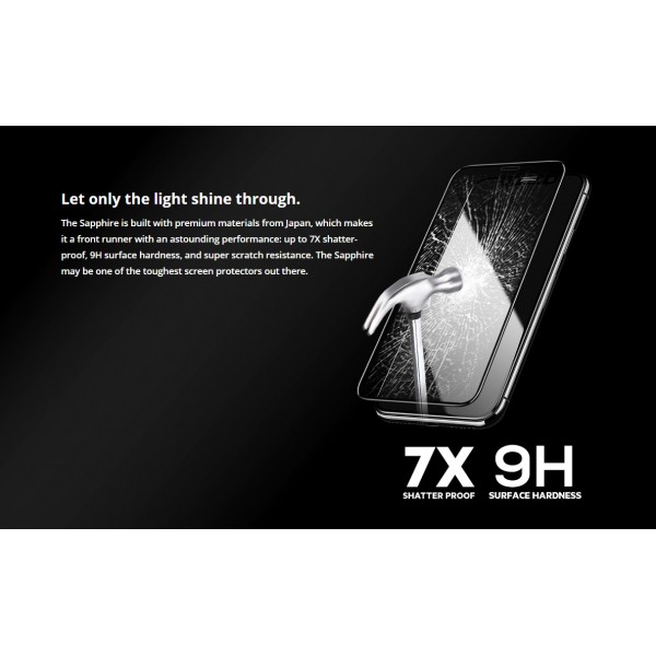 ROCKROSE Tempered Glass Sapphire για iPhone 11 Pro Max/XS MAX, privacy ROCKROSE Tempered Glass Sapphire για iPhone 11 Pro Max/XS MAX, privacy