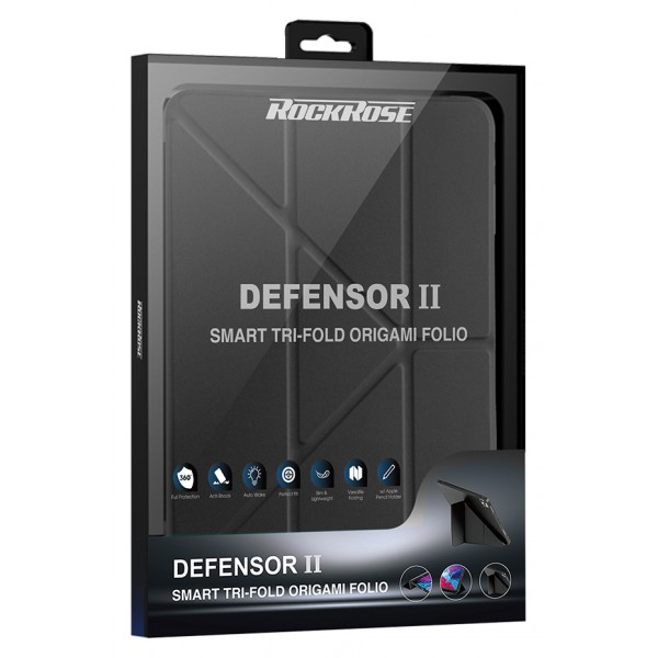 ROCKROSE θήκη προστασίας Defensor IΙ για iPad Air 4 10.9" 2020, μαύρη