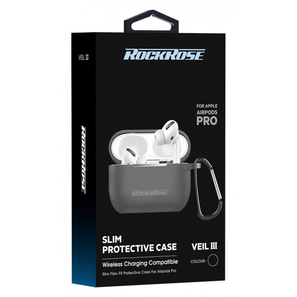 ROCKROSE θήκη προστασίας Veil IIΙ για AirPods Pro, μαύρη
