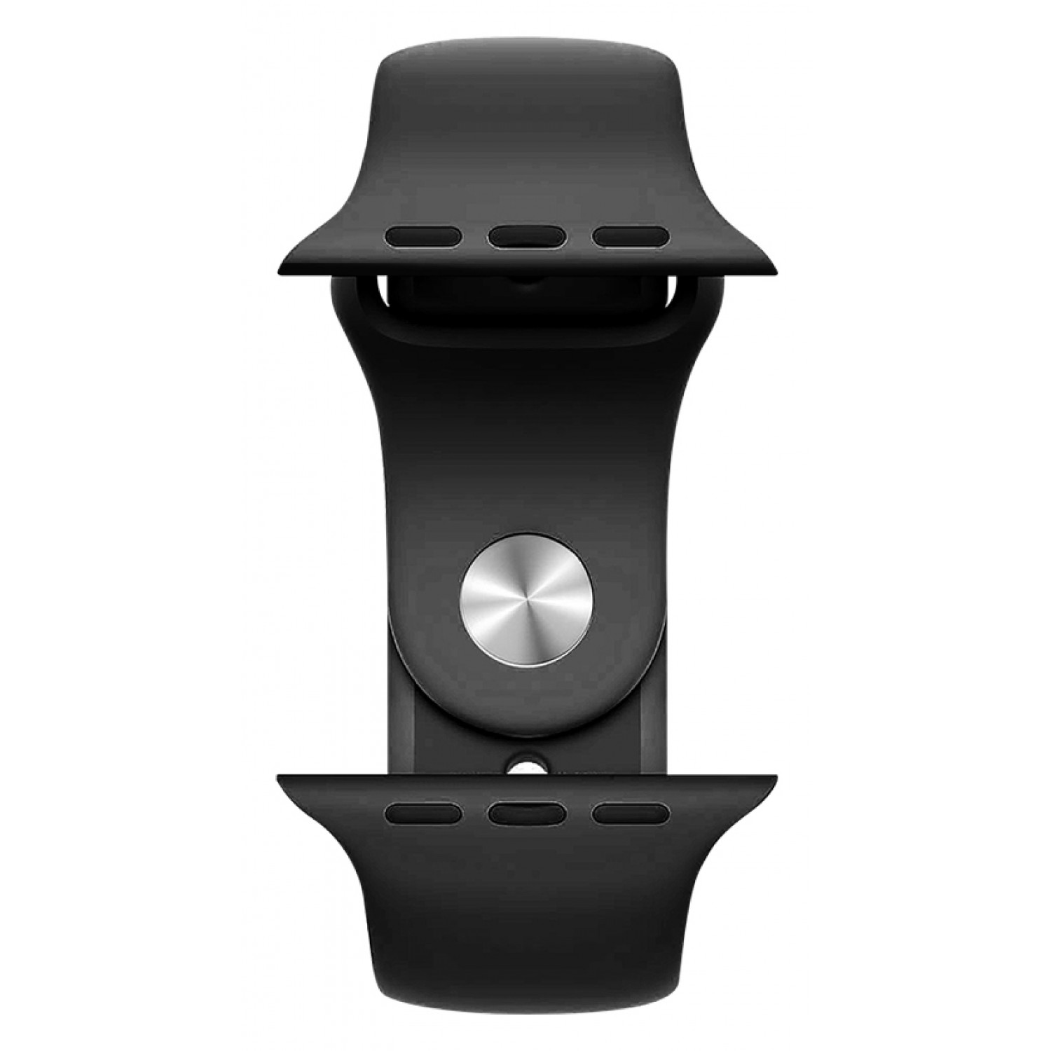 ROCKROSE band σιλικόνης Rough Jade για Apple Watch 42/44mm, μαύρο