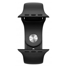 ROCKROSE band σιλικόνης Rough Jade για Apple Watch 42/44mm, μαύρο