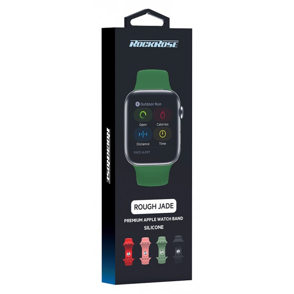 ROCKROSE band σιλικόνης Rough Jade για Apple Watch 42/44mm, πράσινο