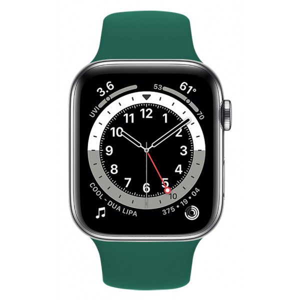 ROCKROSE band σιλικόνης Rough Jade για Apple Watch 42/44mm, πράσινο