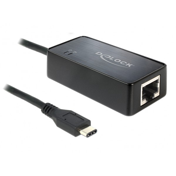 DELOCK Adapter USB 3.1 Type-C σε Gigabit LAN, Black