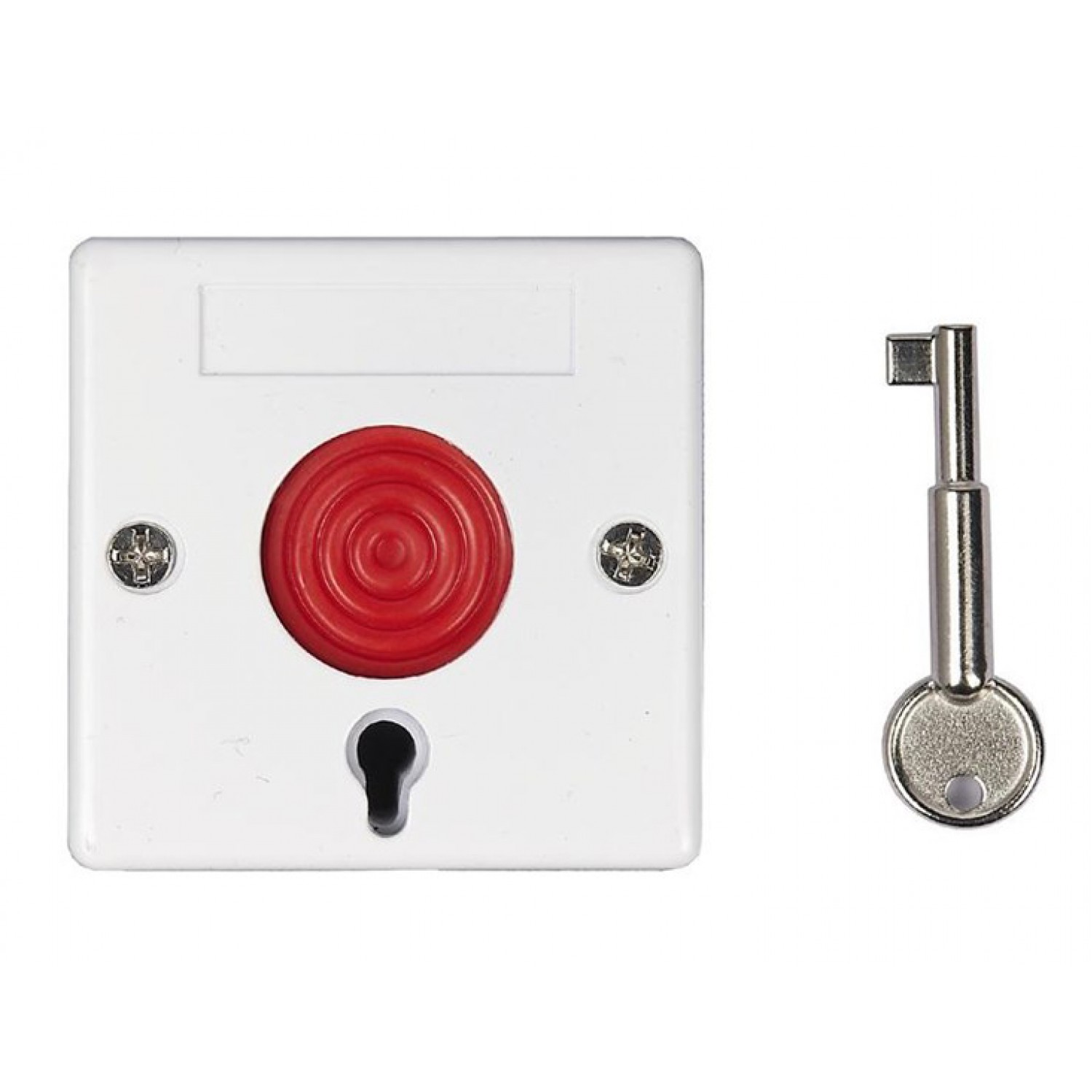 Ενσύρματο κουμπί πανικού HS-182E με κλειδί απενεργοποίησης, λευκό Ενσύρματο κουμπί πανικού HS-182E με κλειδί απενεργοποίησης, λευκό