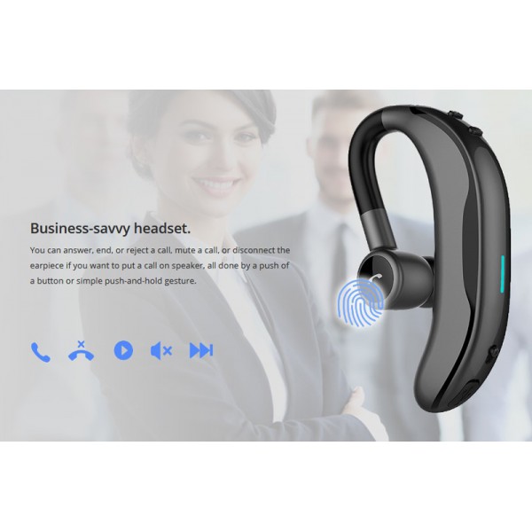 ROCKROSE Bluetooth earphone Eclipse, BT 4.1, 170mAh, γκρι ROCKROSE Bluetooth earphone Eclipse, BT 4.1, 170mAh, γκρι