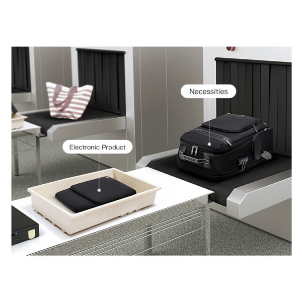 ARCTIC HUNTER τσάντα πλάτης B00415-BK με θήκη laptop 15.6", USB, μαύρη